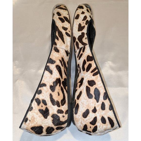 Sam Edelman Womens Jordie Ballet Flats Calf Hair Leopard Print Cap Toe Size 8.5M - Picture 6 of 8